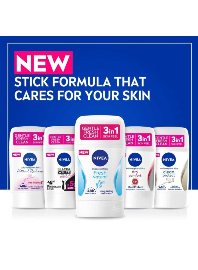 Nivea Deodorant Stick Fresh Natural for Women - 50ml - Image 4